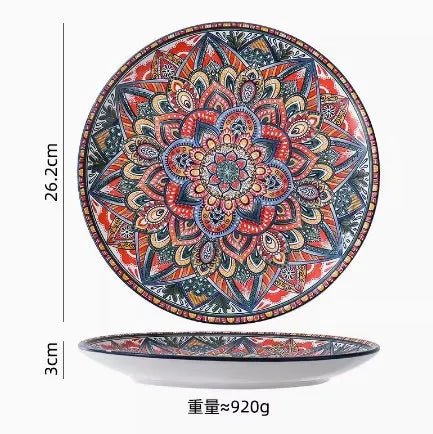 New Bohemian Style Ceramic Household Dishes with Handles - Julia M LifeStyles