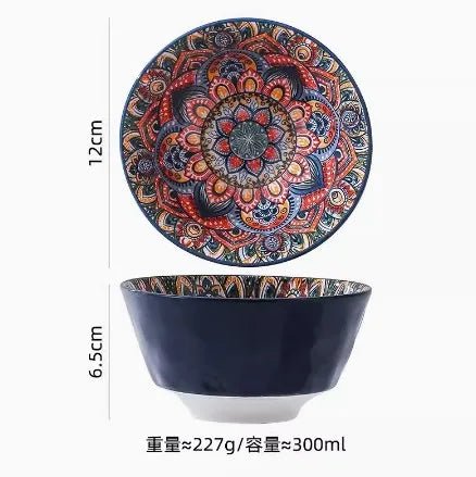 New Bohemian Style Ceramic Household Dishes with Handles - Julia M LifeStyles