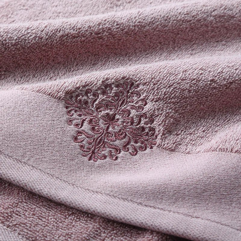 New Luxury Embroidery Adult Bath Towels Bathroom 140*80 cm Large Soft Cover Hotel For Home Blanket Decoration Terry Wedding Gift - Julia M LifeStyles