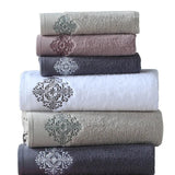 New Luxury Embroidery Adult Bath Towels Bathroom 140*80 cm Large Soft Cover Hotel For Home Blanket Decoration Terry Wedding Gift - Julia M LifeStyles