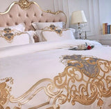 New Luxury embroidery Sheet Pillowcase and Duvet Cover Set - Julia M LifeStyles