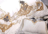 New Luxury embroidery Sheet Pillowcase and Duvet Cover Set - Julia M LifeStyles