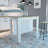 New White Painted Kitchen Island, Wood Tabletop - Julia M LifeStyles