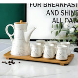 Nordic Ceramic Tea Set with Coffee Mugs and Teapot - Julia M LifeStyles