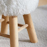 Nordic Fur Makeup Stool 🌟 - Julia M LifeStyles