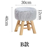 Nordic Fur Makeup Stool 🌟 - Julia M LifeStyles