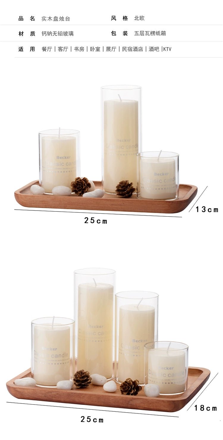 Nordic Glass Candlestick for Romantic Dining Atmosphere - Julia M LifeStyles