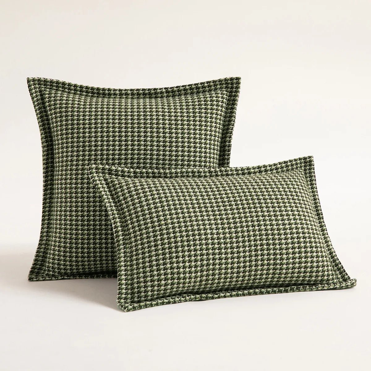 Nordic Houndstooth Jacquard Throw Pillow Covers - Square Cushion Cases - Julia M LifeStyles