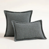 Nordic Houndstooth Jacquard Throw Pillow Covers - Square Cushion Cases - Julia M LifeStyles