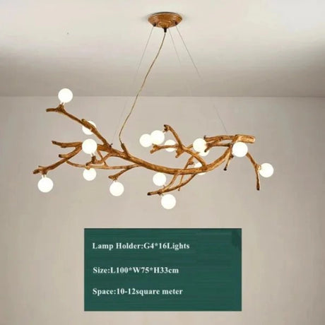 Nordic LED Tree Branch Chandelier 🌿 - Julia M LifeStyles