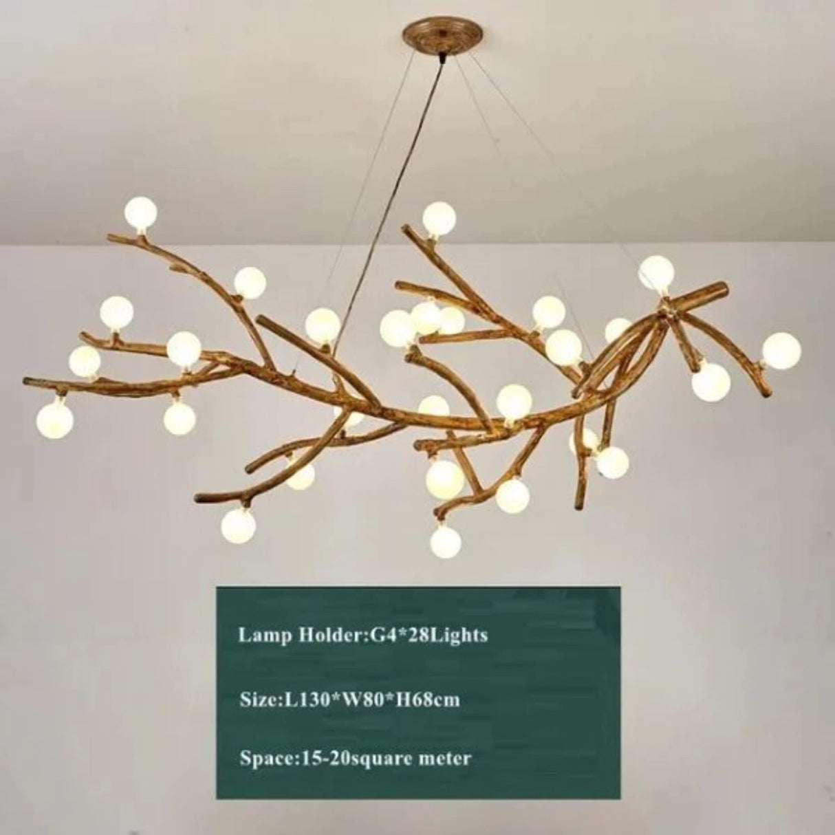 Nordic LED Tree Branch Chandelier 🌿 - Julia M LifeStyles