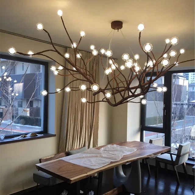 Nordic LED Tree Branch Chandelier 🌿 - Julia M LifeStyles