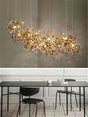 Nordic Modern Personality Stainless Steel Chrome Leaf LED Chandelier - Julia M LifeStyles