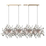 Nordic Modern Personality Stainless Steel Chrome Leaf LED Chandelier - Julia M LifeStyles