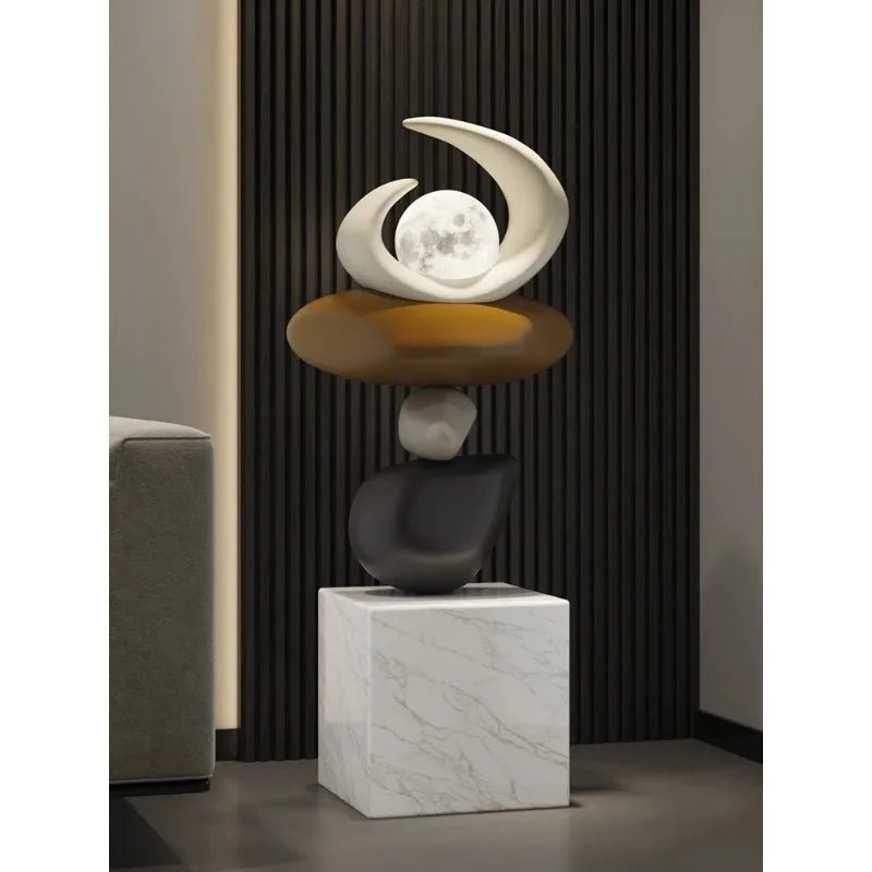 Nordic Resin Sculpture Floor Lamp - Julia M LifeStyles