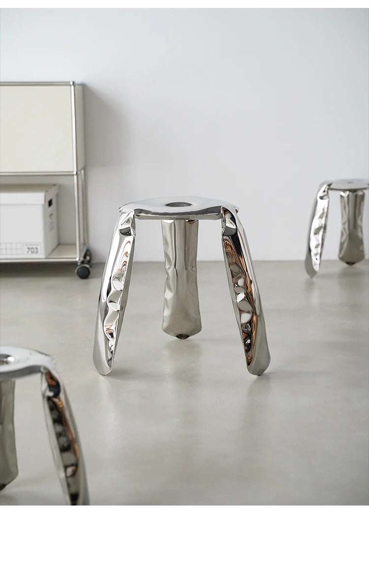 Nordic Steel Minimalist Footstool - Julia M LifeStyles