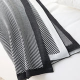 Nordic Stripe Knitted Blanket Throw for Sofa and Bed - Julia M LifeStyles