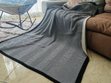 Nordic Stripe Knitted Blanket Throw for Sofa and Bed - Julia M LifeStyles