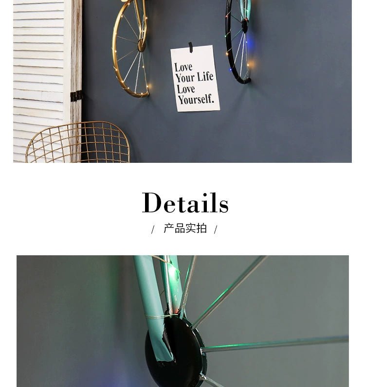 Nordic Style Bicycle Wall Pendant for Creative Decor - Julia M LifeStyles