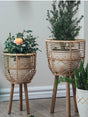 Nordic Style Solid Wood Corner Flower Stand - Julia M LifeStyles