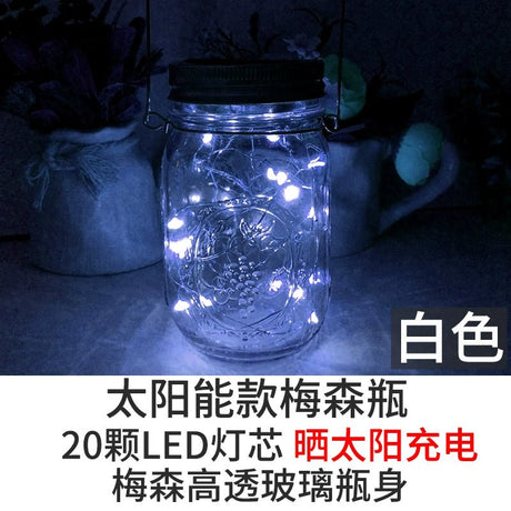 Nordic Style Solar Mason Bottle Lights 🌟 - Julia M LifeStyles