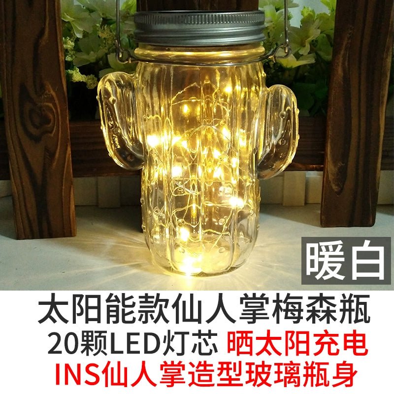 Nordic Style Solar Mason Bottle Lights 🌟 - Julia M LifeStyles