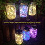 Nordic Style Solar Mason Bottle Lights 🌟 - Julia M LifeStyles