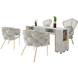 Nordic Velvet Dining Chairs Modern Living Room Furniture - Julia M LifeStyles