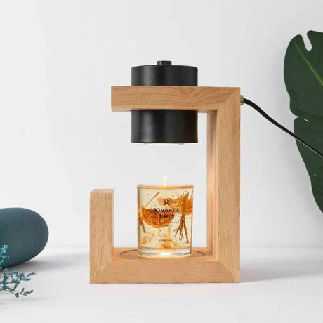 Nordic Wood Candle Warmer Lamp - Julia M LifeStyles