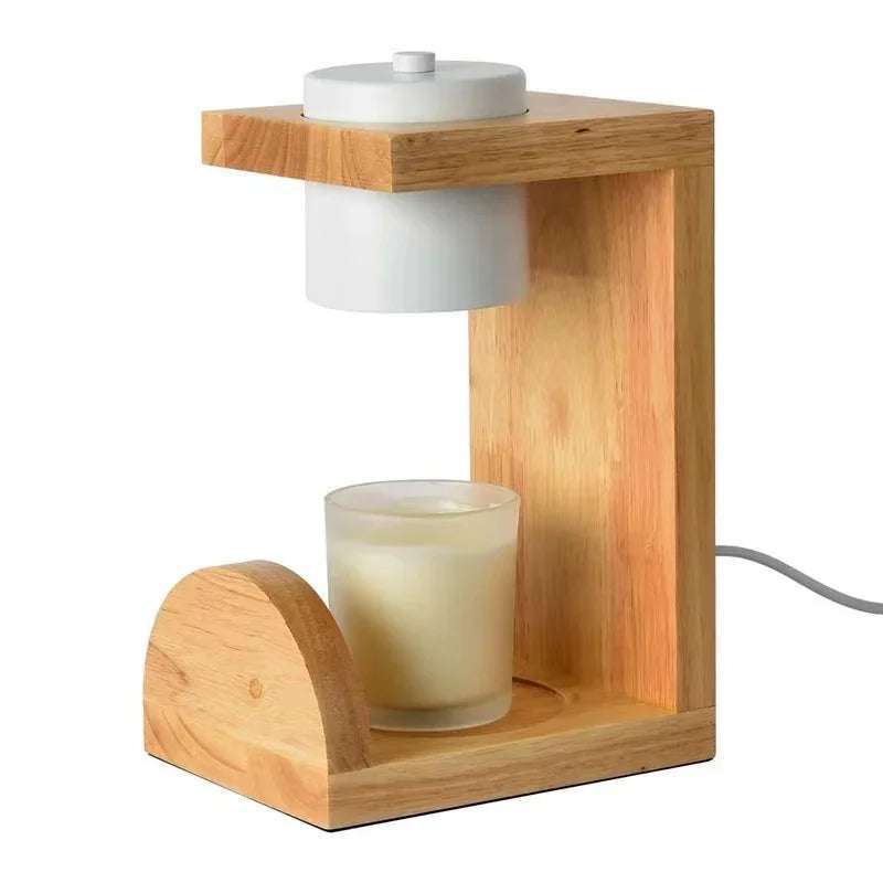 Nordic Wood Candle Warmer Lamp - Julia M LifeStyles