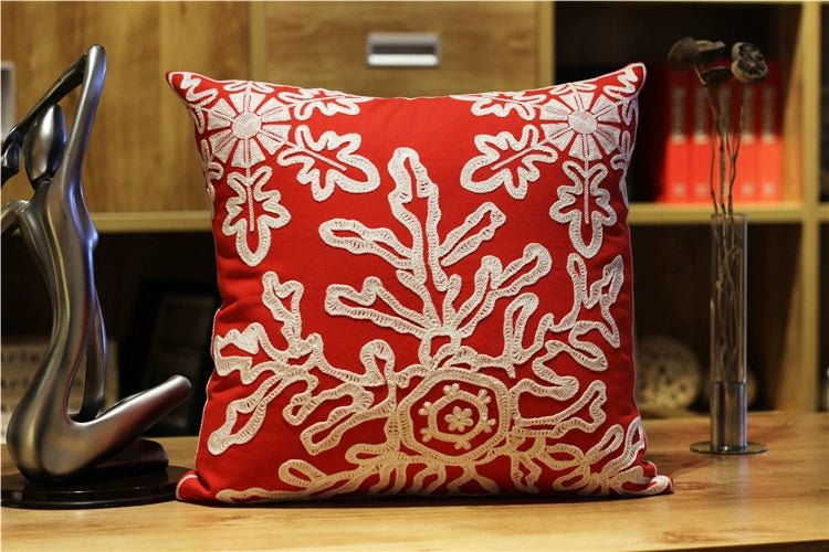 Office New Year Christmas Gift Pillow Embroidery - Julia M LifeStyles