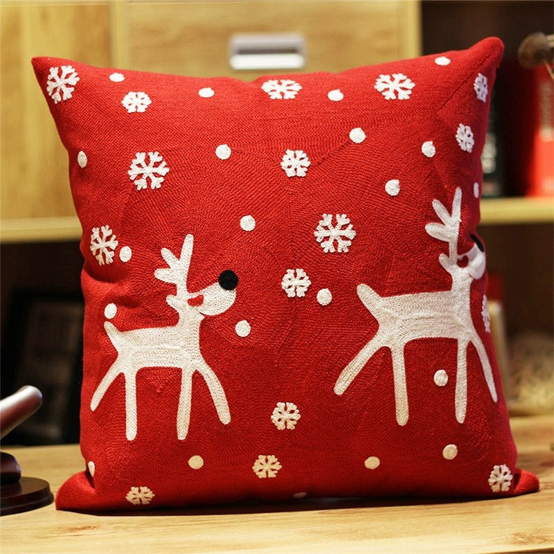 Office New Year Christmas Gift Pillow Embroidery - Julia M LifeStyles