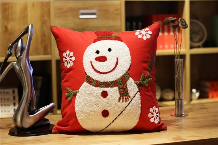 Office New Year Christmas Gift Pillow Embroidery - Julia M LifeStyles