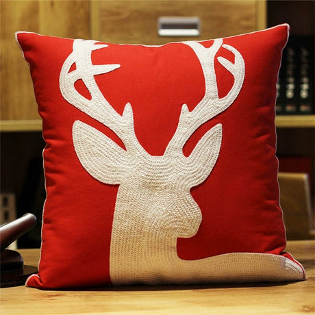 Office New Year Christmas Gift Pillow Embroidery - Julia M LifeStyles