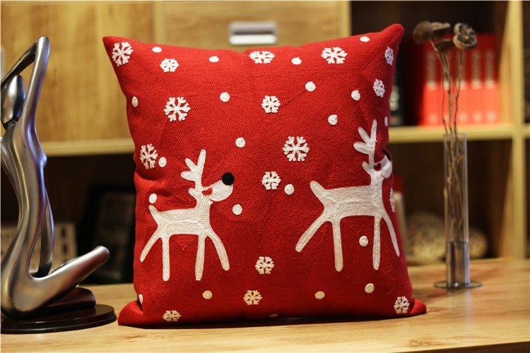 Office New Year Christmas Gift Pillow Embroidery - Julia M LifeStyles