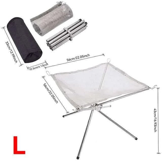 Outdoor Foldable Mesh Fire Pit - Julia M LifeStyles