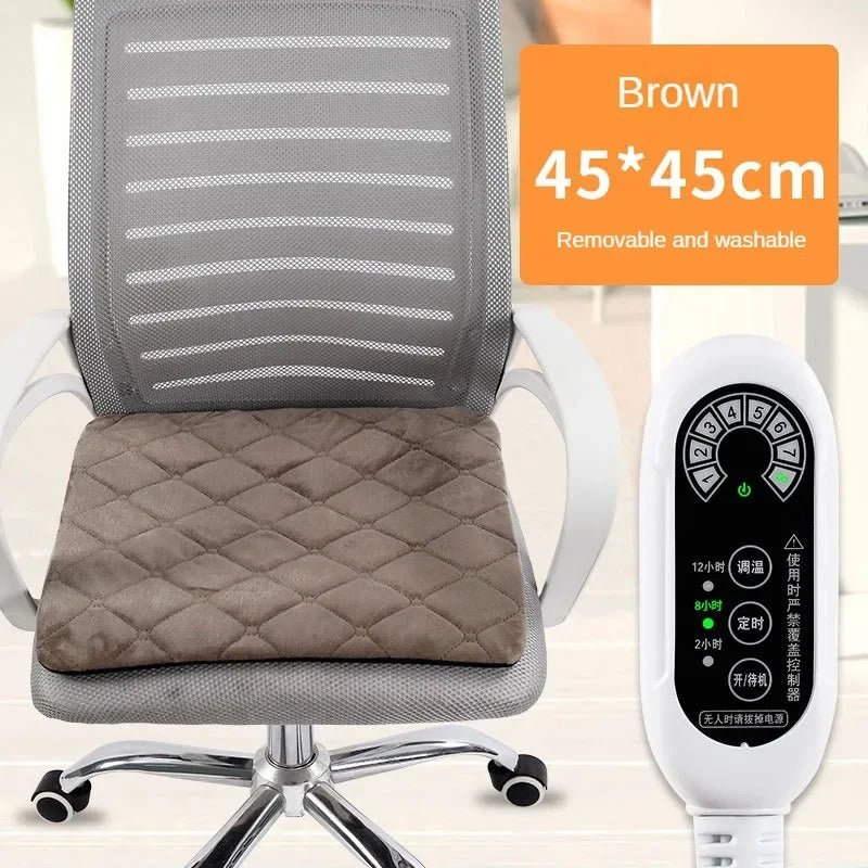 Pad Electric Seat Heating Heating Cushion Office Chair Backrest Integrated Thermostatic Mat 3 Speed Adjustable Temperature 220V - Julia M LifeStyles