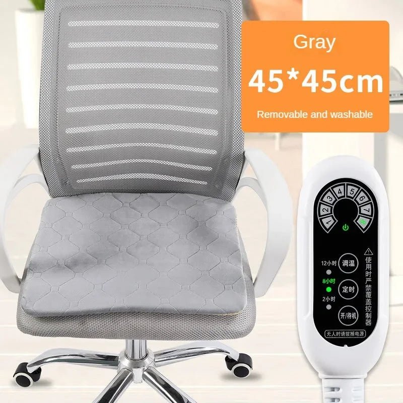 Pad Electric Seat Heating Heating Cushion Office Chair Backrest Integrated Thermostatic Mat 3 Speed Adjustable Temperature 220V - Julia M LifeStyles