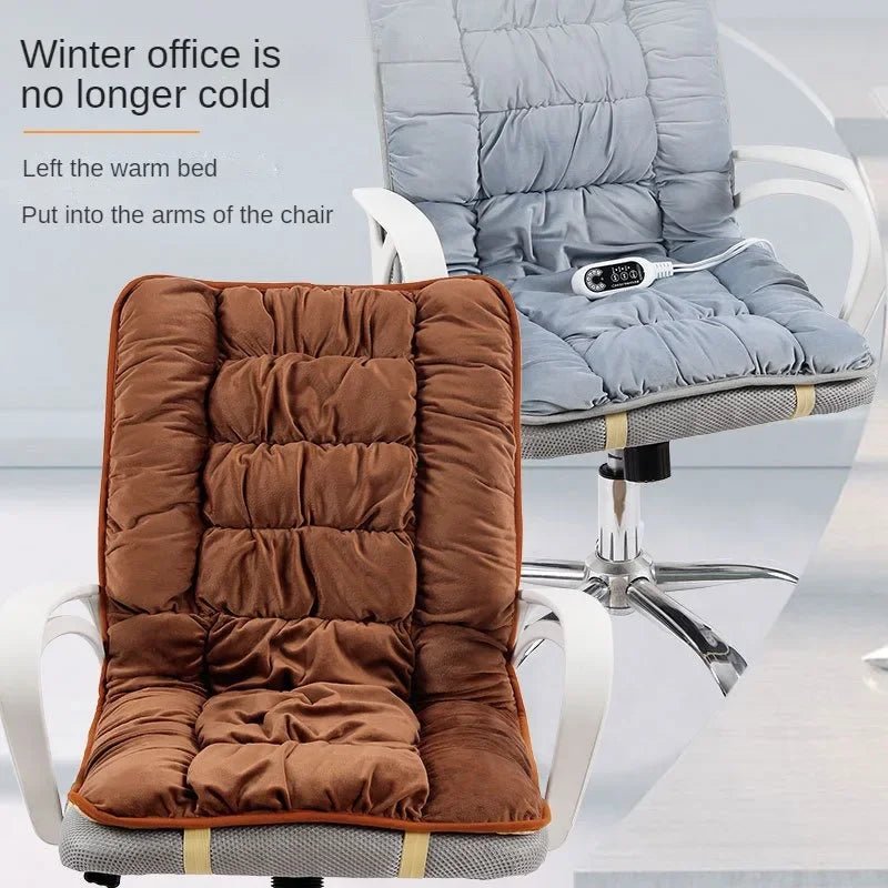 Pad Electric Seat Heating Heating Cushion Office Chair Backrest Integrated Thermostatic Mat 3 Speed Adjustable Temperature 220V - Julia M LifeStyles