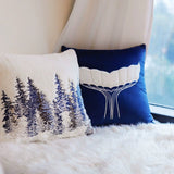 Pine Snow White Plush Sofa Bed Cushion - Julia M LifeStyles