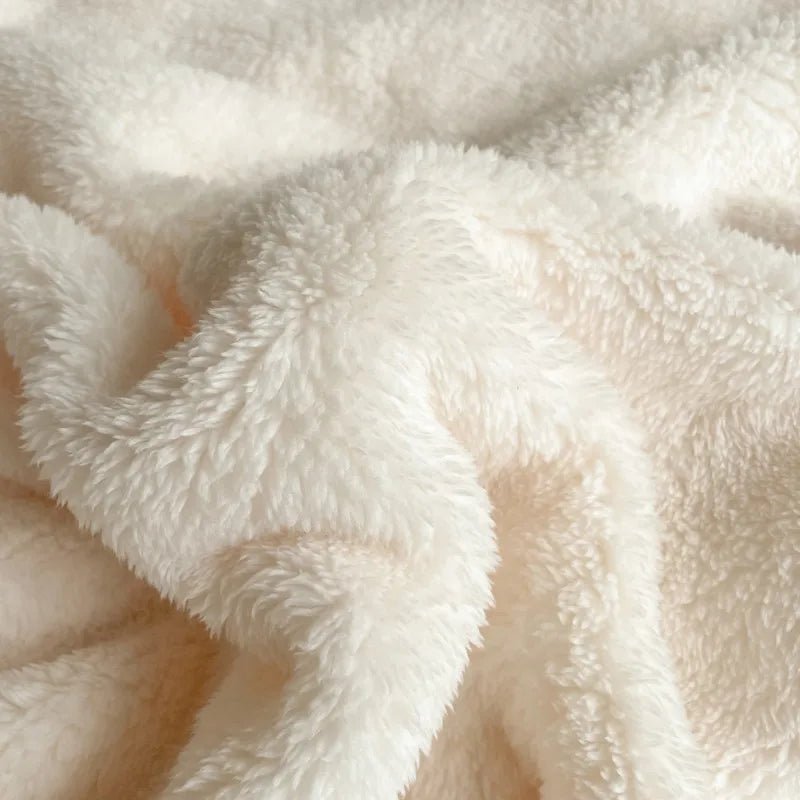 Plush Warm Winter Throw Blanket A Grade Coral Fleece Flannel Soft Thick Blankets for Sofa Single Double Couple Furry Sofa Cover - Julia M LifeStyles