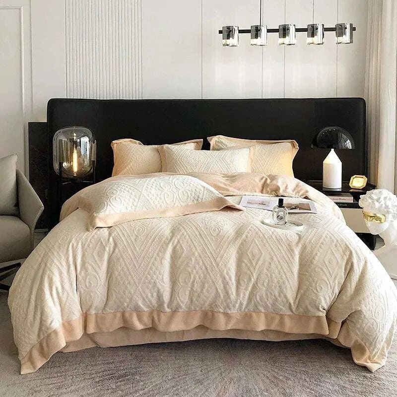 Plush Winter Velvet Bedding Set - Julia M LifeStyles