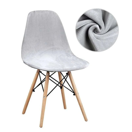Polar Fleece Shell Chair Covers - 1 Piece Chair Covers Julia M Home & Kitchen   