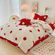 Polka Dot and Heart Winter Bedding Set - Julia M LifeStyles