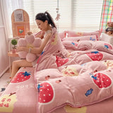 Polka Dot and Heart Winter Bedding Set - Julia M LifeStyles