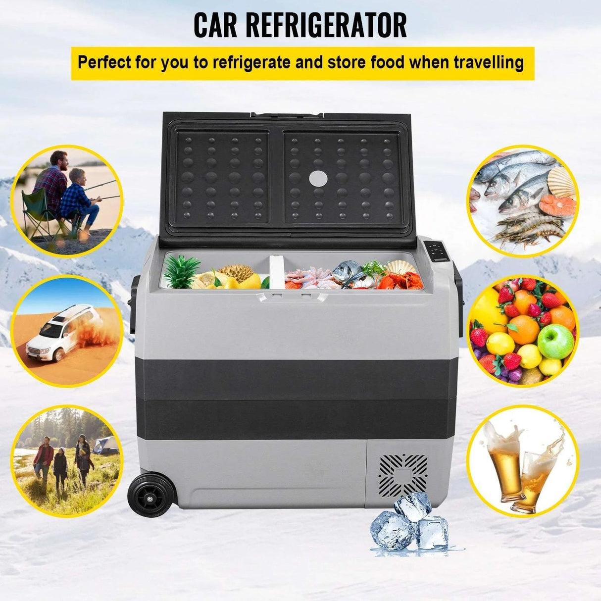 Portable Car Refrigerator for Outdoors - Julia M LifeStyles