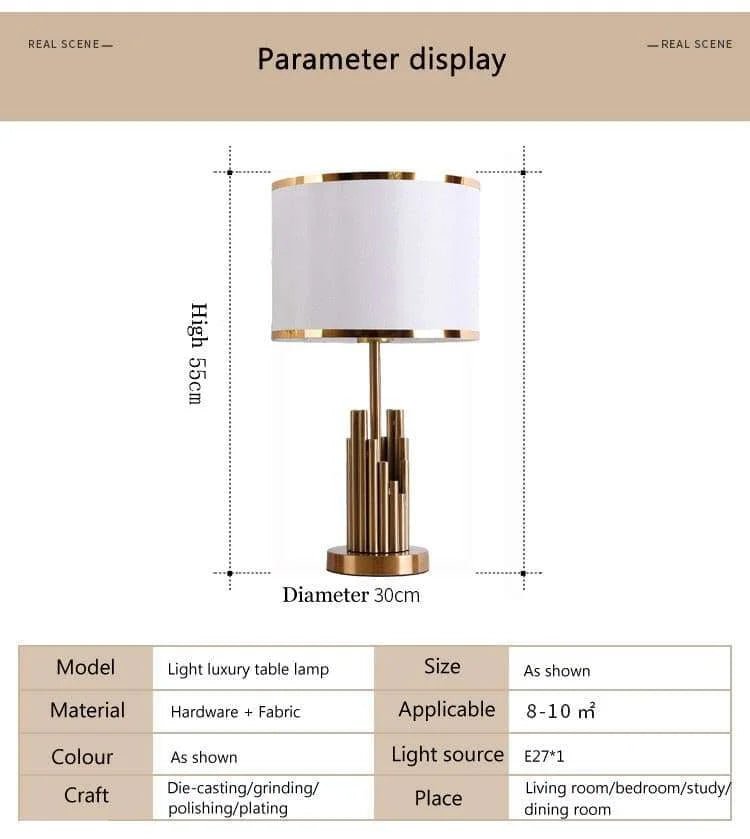 Postmodern Light Luxury Simple American Designer Table Lamp - Julia M LifeStyles