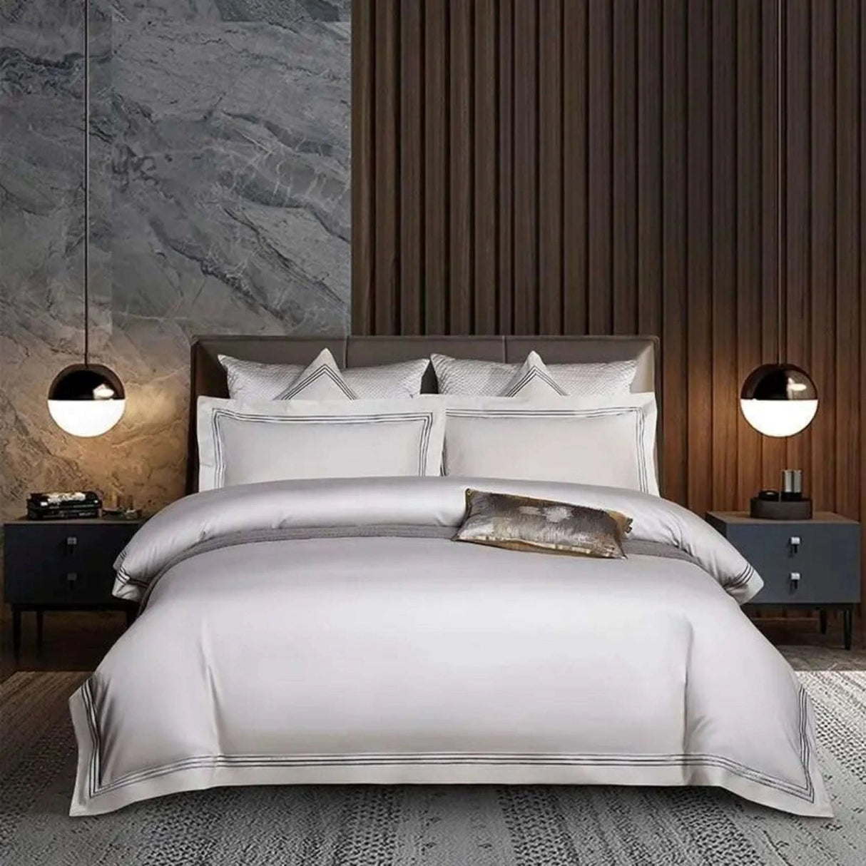 Premium Egyptian Cotton Embroidered Duvet Set - Julia M LifeStyles