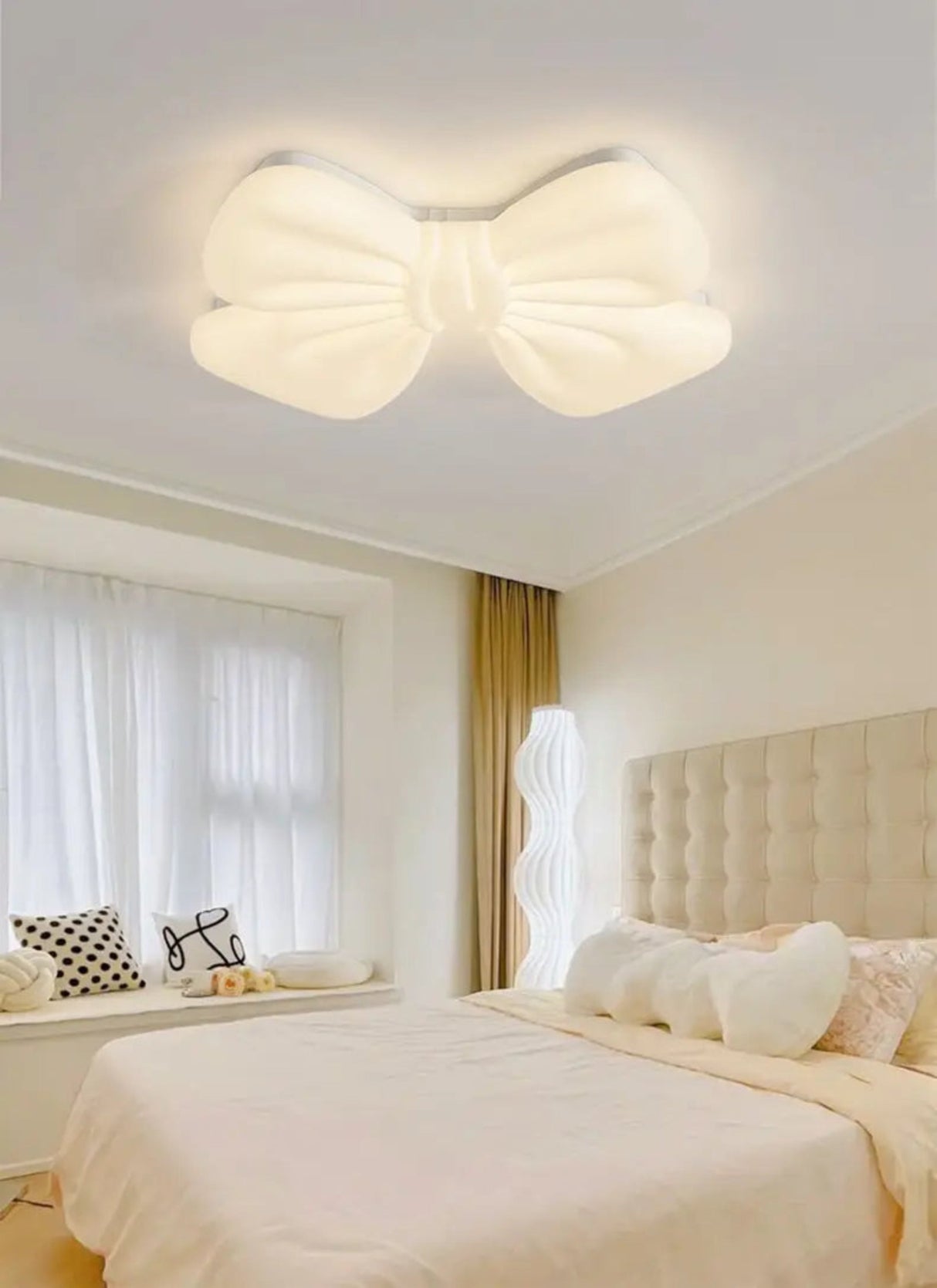 Princess Butterfly Bow Chandelier - Cute LED Ceiling Light for Kids Room - Julia M LifeStyles