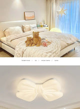 Princess Butterfly Bow Chandelier - Cute LED Ceiling Light for Kids Room - Julia M LifeStyles